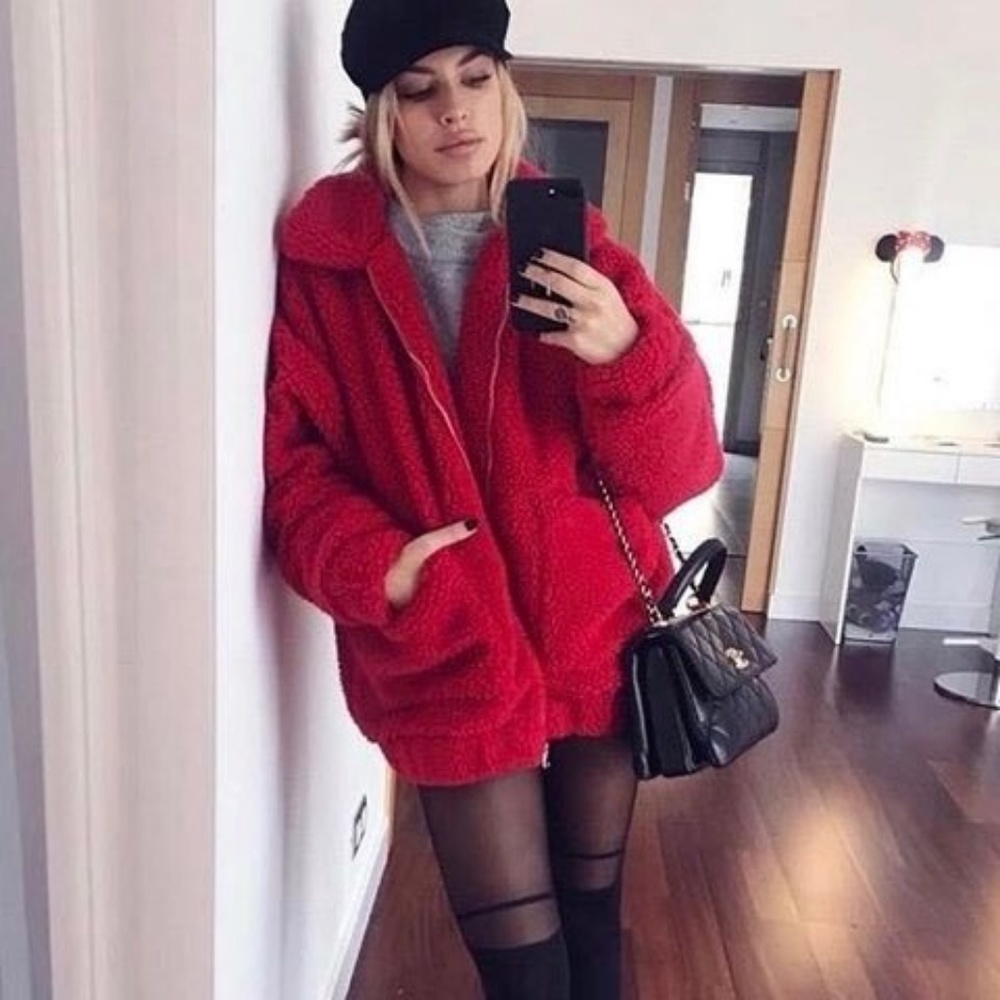 SO SOFT☁️Cuddle Creature Teddy Coat - Picture 3 of 8